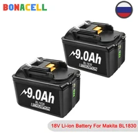 bonacell bl1860 rechargeable 18 v 6000mah li ion battery for makita 18v battery bl1840 bl1850 bl1830 bl1860b lxt 400