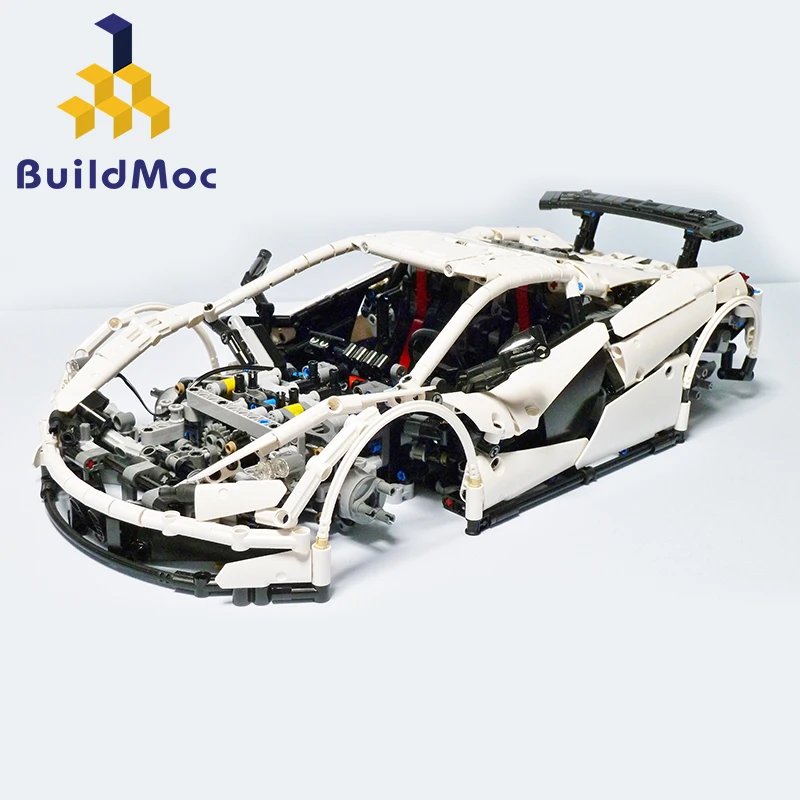 BulidMOC ICARUS Supercar строительные блоки игрушка совместима с 42056 MOC 4562 city technic mlaren P1 приложение RC модель автомобиля Кирпичи Игрушки