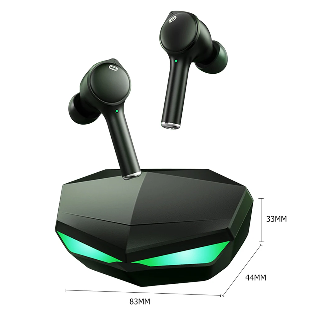 

Q3 True Wireless Gaming Headset 45ms Low Latency Bluetooth 5.0 TWS In Ear Headphones Stereo Earphones Earbuds with Charging Case