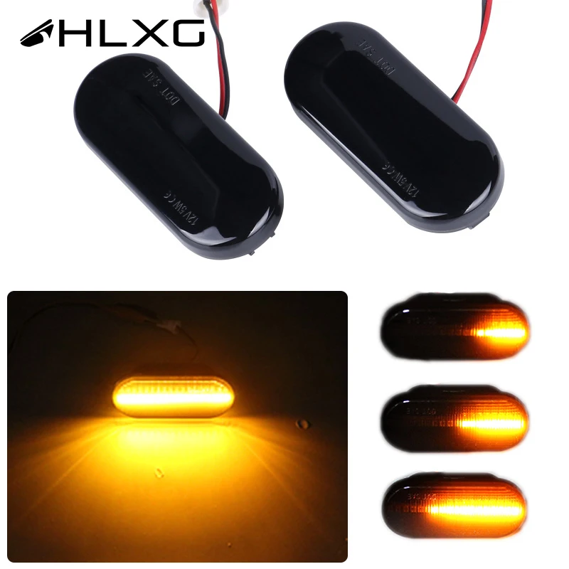 2X динамический Боковой габаритный фонарь светодиодный для vw golf 4 polo 9n ford focus mk2 ibiza