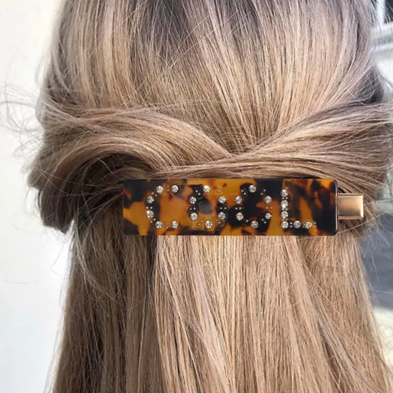 Просто Почувствуйте модный ракушка жемчуг заколки для волос письмо лицо