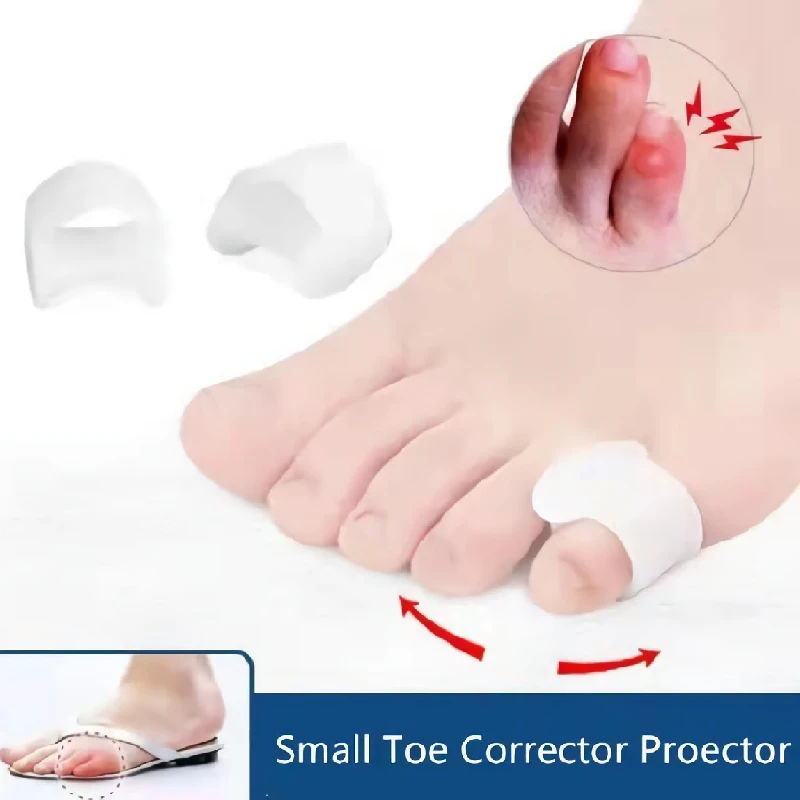 

70pieces=35pairs Gel Silicone Corrector LittleToe Separator Orthopedic Straightener Hallux Valgus Fingers Bunions Protector