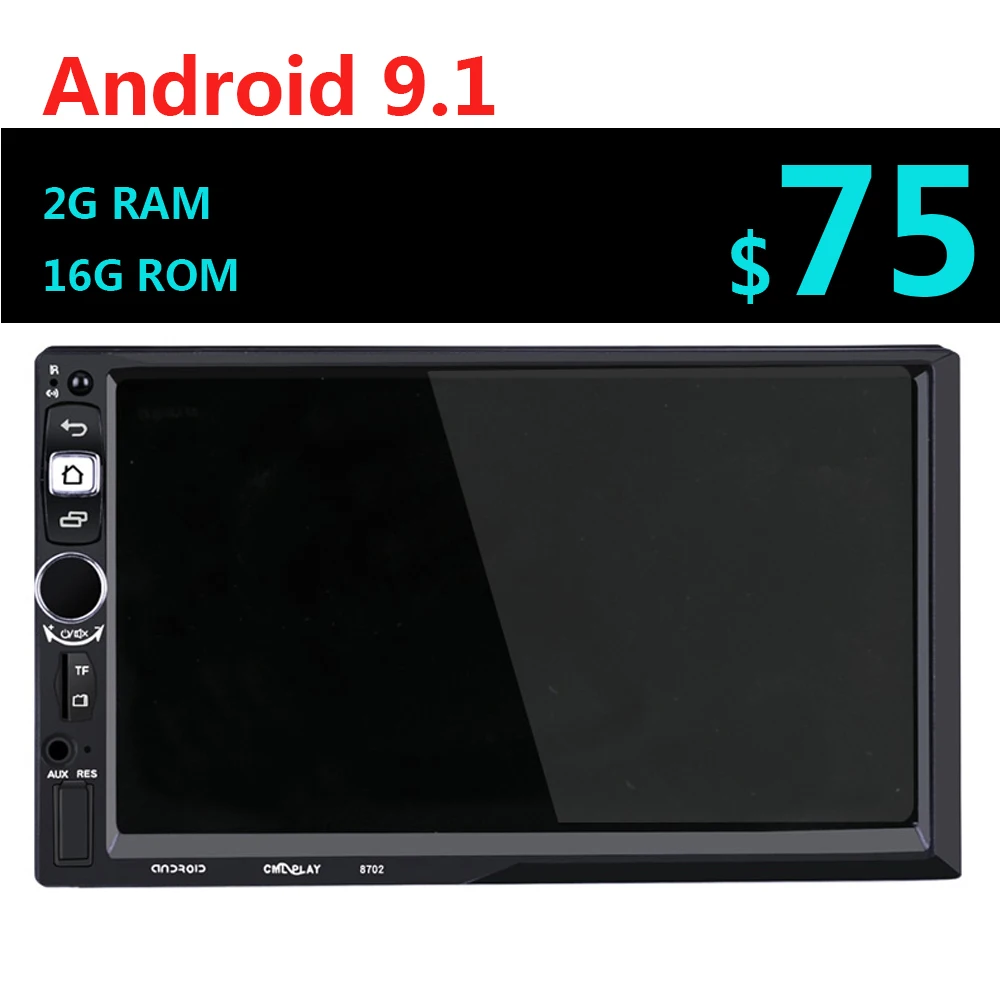Автомагнитола 2 Din Android 9 1 ГБ + 16 7 &quot Gps радио стерео авто мультимедиа плеер двойной