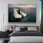 Электроподводная лодка Kalvari class s21, морской корабль, морская пейзаж, ткань, фотография, домашнее искусство, украшение для гостиной