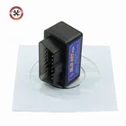 Сканер кодов автомобиля, 2021, Супер Мини ELM327, Bluetooth, черный, OBD2