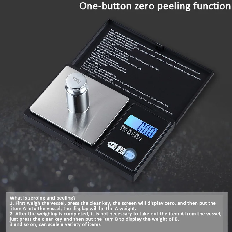 Цифровые кухонные весы точный карманный безмен с жк-дисплеем подходит для