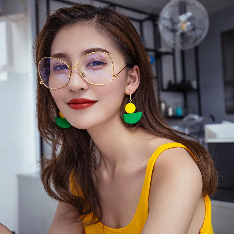 Богемные серьги в стиле бохо женские деревянные африканском из натурального