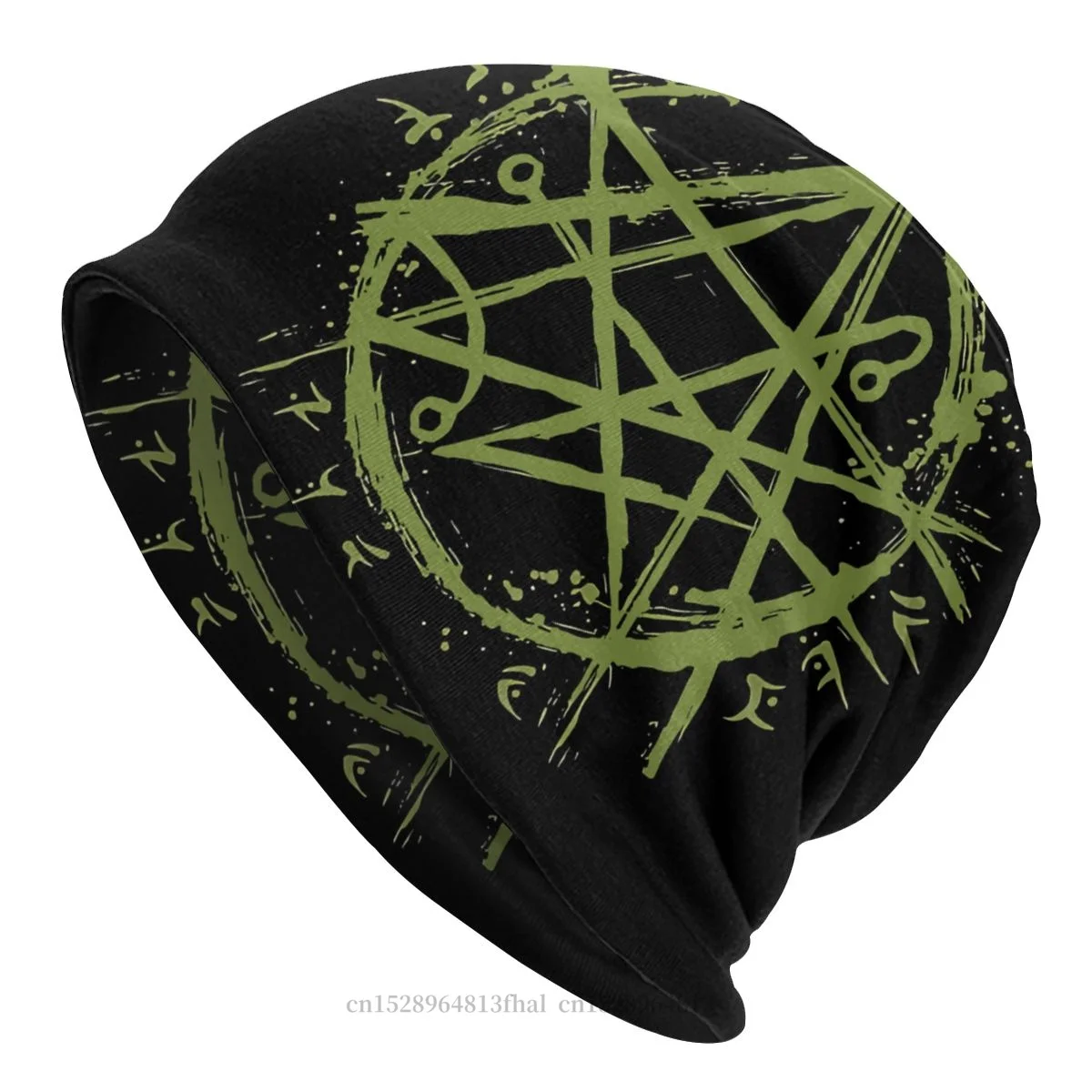 

Cthulhu Mythos Skullies Beanies Caps Necronomicon Sigil Lovecraft Symbol Occult Hat Warm Bonnet Hats Men Women's Unisex Ski Cap
