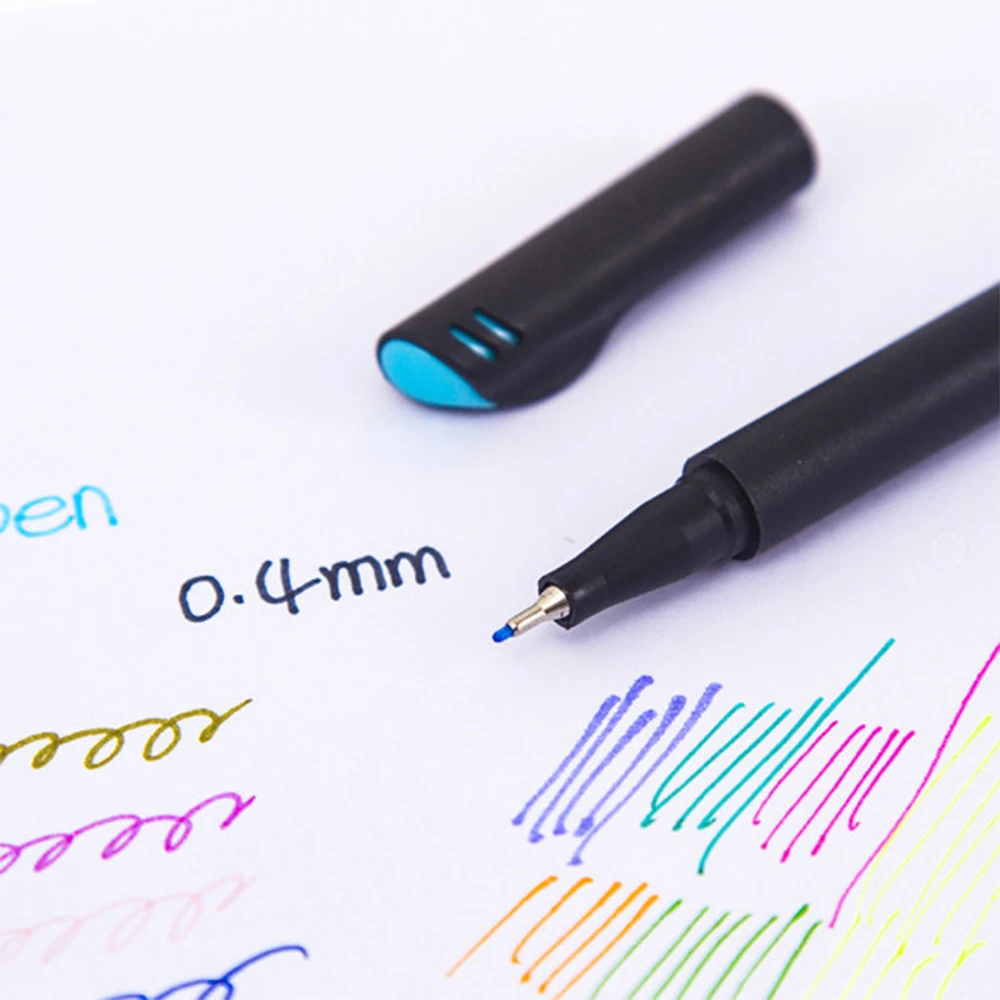 

12 pcs Fineliner color pen set 0.4mm color sketch drawing pen, fine point marker pen, very suitable for bullet diary notes