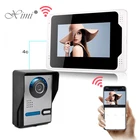 Система видеодомофон для входной двери, проводной видеодомофон, дверной звонок, водонепроницаемая панель для звонков, ИК камера для дома, виллы, здания, квартиры