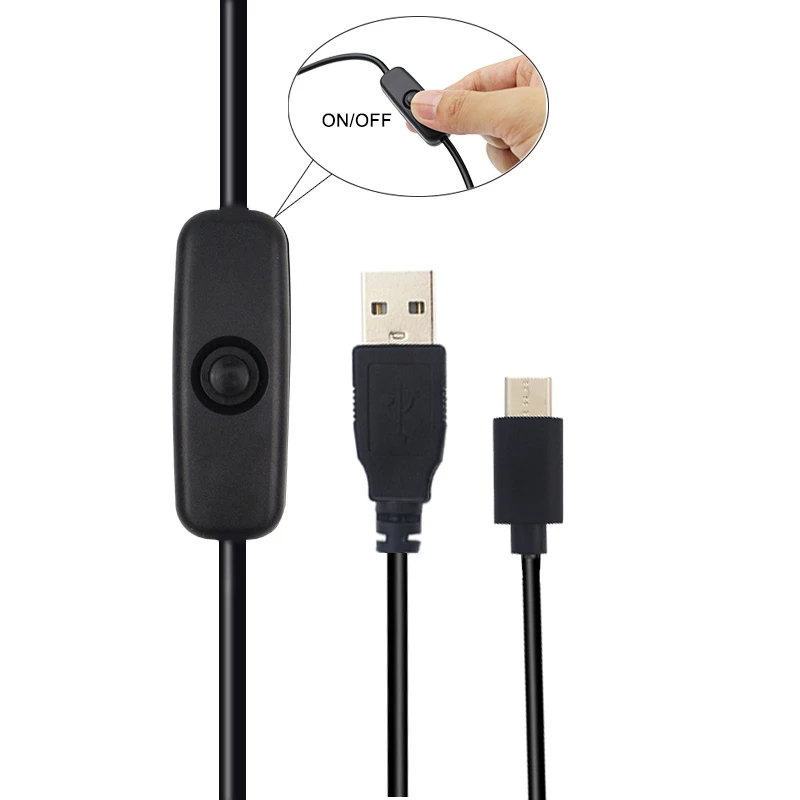 10 шт. Raspberry Pi 4 Питание Тип кабеля Type-C USB-C Зарядное устройство кабель провод с