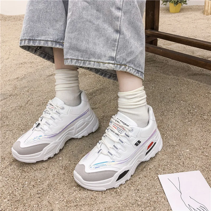 2020 новые массивные кроссовки женские модные удобные повседневные туфли на