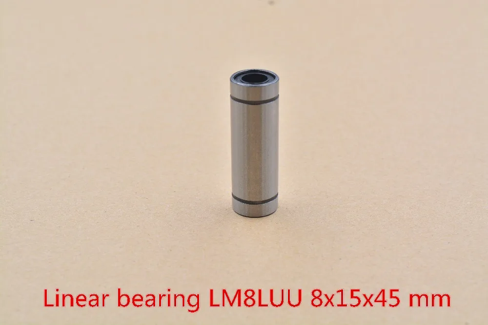 

LM8LUU 8mmx15mmx45mm linear ball bearing bush bushing for rod round shaft cnc 1pcs