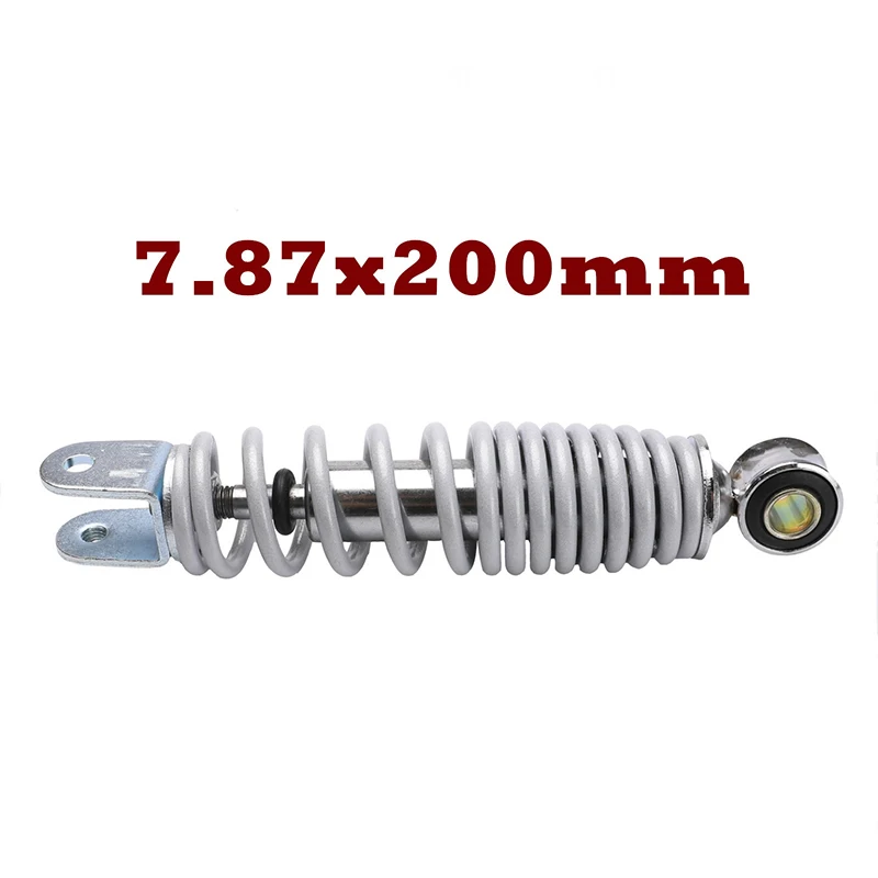 

200mm 7.87" 250lb White Rear Shock Suspension Absorber Fit For Motorcycle 4 Stroke Mobility Scooter Pocket Mini Dirt Bike