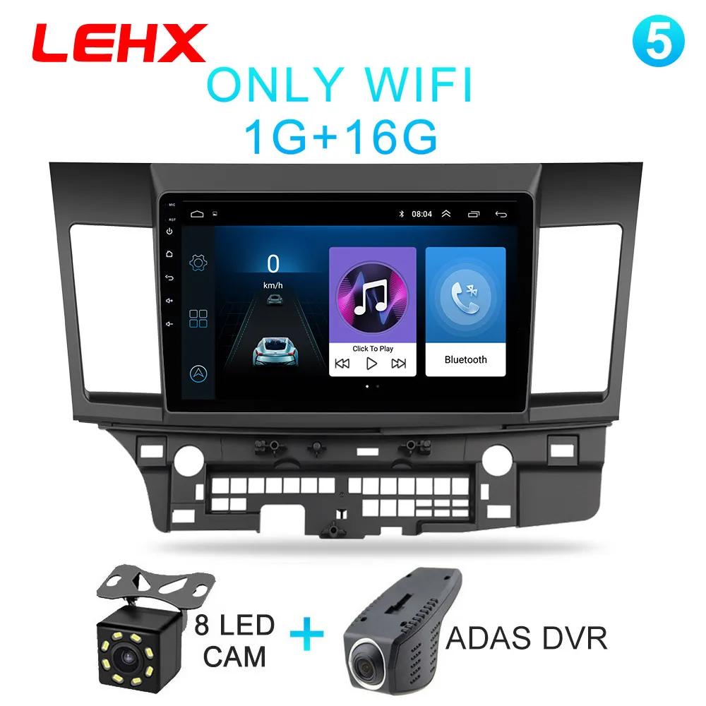 Автомобильный Android 8,1 автомобильный dvd мультимедиа для MITSUBISHI LANCER 10,1 дюймов 2 DIN Gps навигация Радио Видео Аудио плеер - Цвет: LAN-901-CAM-DVR