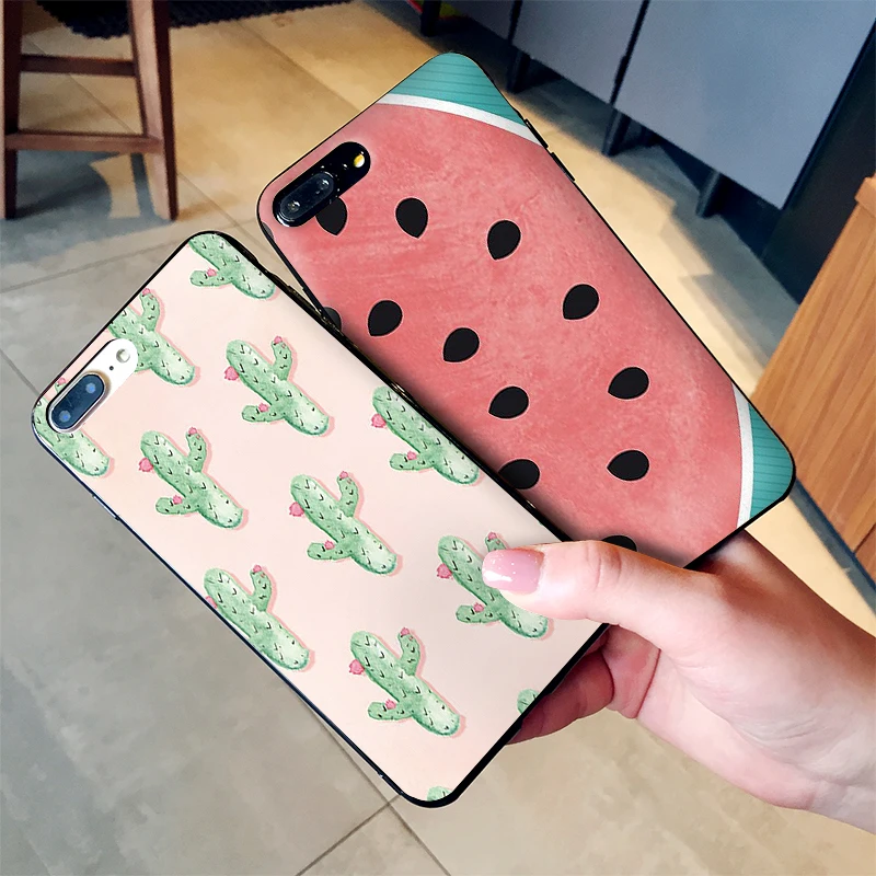 Мягкий чехол из ТПУ Pine apple с лимонным КАКТУСОМ для IPhone X XR XS MAX 5 5S 5C SE 6 S 7 8 Plus ipod touch