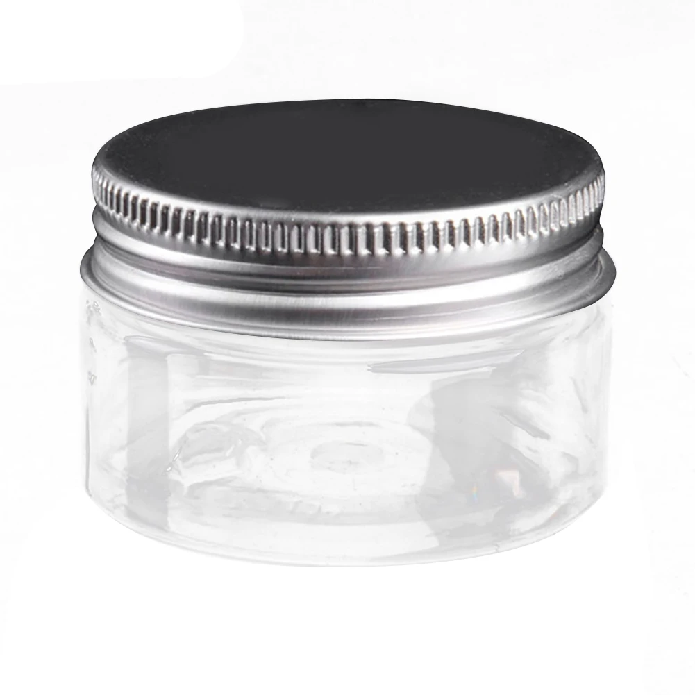 

Clear Plastic Jar And Lids Empty Cosmetic Containers Makeup Box Travel Bottle 30ml 40ml 50ml 60ml 80ml 100ml 120ml 200ml Upgrade