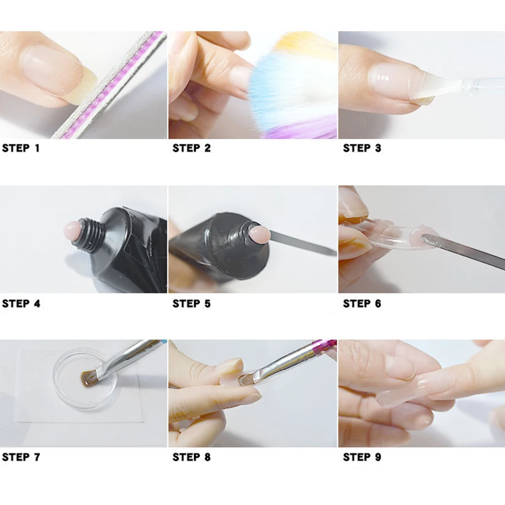 

Extention Home Clear Color Cuticle Pusher Nail Art Tool Painless Professional Gel Kit Enhancement Builder Crystal Painted Pen