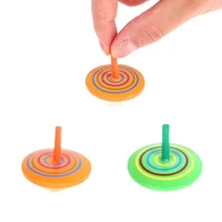 3pcs spinning tops random color wooden toy funny gyro rotating colorful beyblade toy burst flip tops balance classic toy for kid