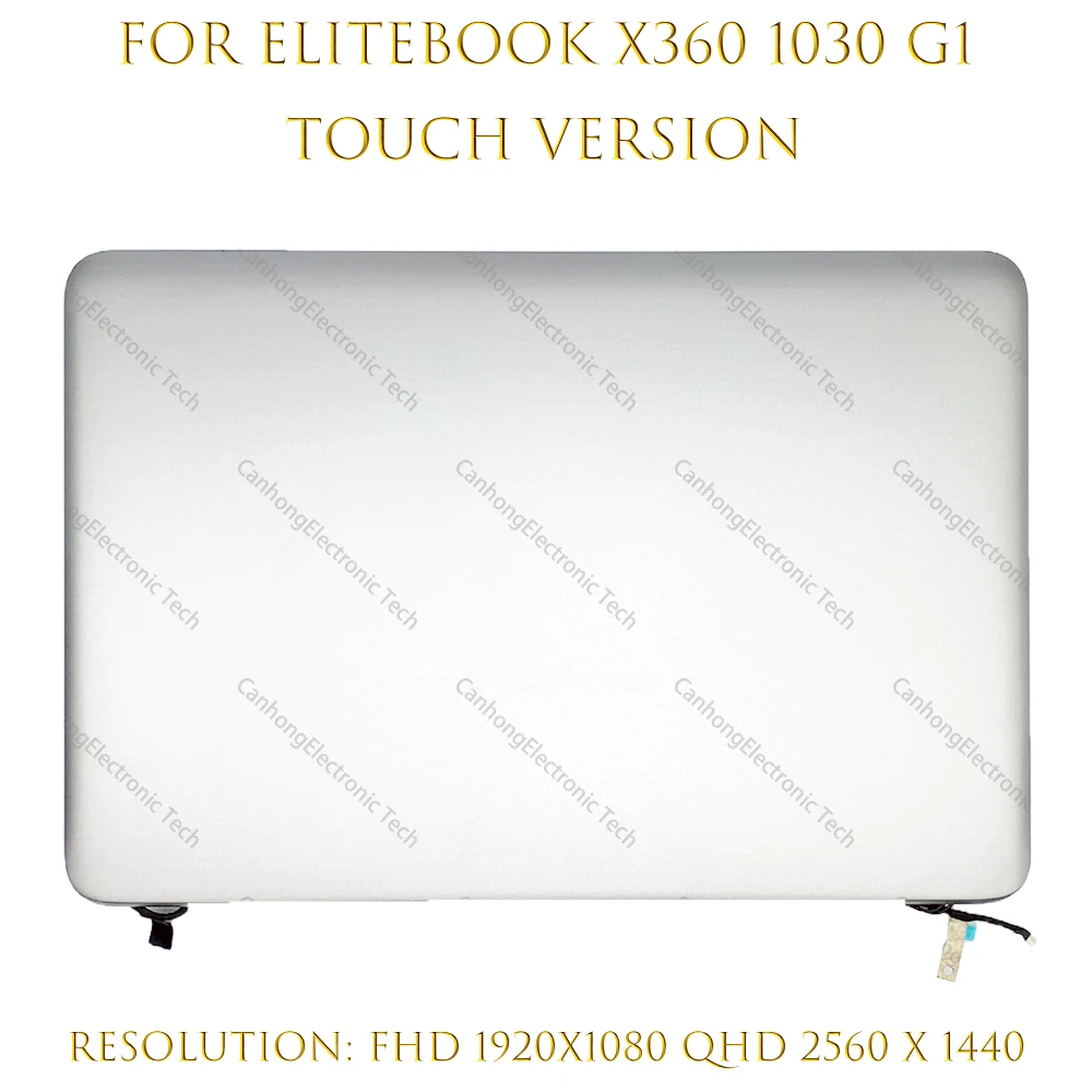 Новый ЖК-дисплей 13 3 дюйма FHD QHD + для HP EliteBook 1030 G1 сенсорный экран полная сборка