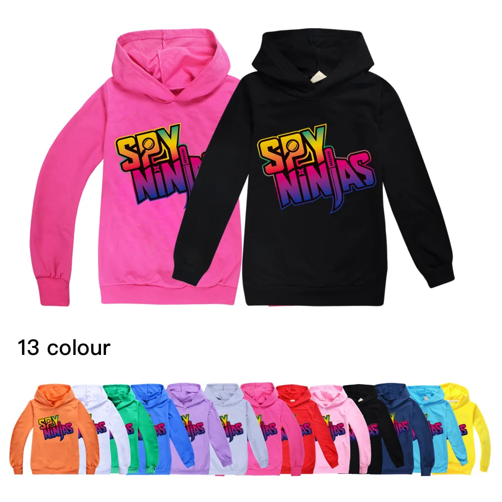 

Boys Funny SPY NINJA Game 3D Print T Shirt Cartoon long Sleeve Children T-Shirts spring fall Kids Girls Tops Children Clothes