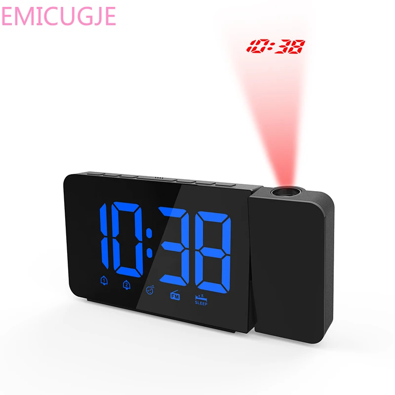 Настольный Электрический светодиодный светящийся радио часы с режимом
