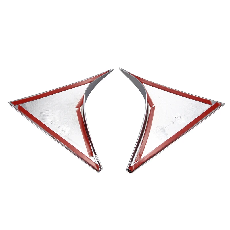 for Hyundai Tucson 2016-2018 Chrome Rear Window Spoiler Cover Side Triple-cornered Trim Pillar Posts Garnish Bezel | Автомобили и