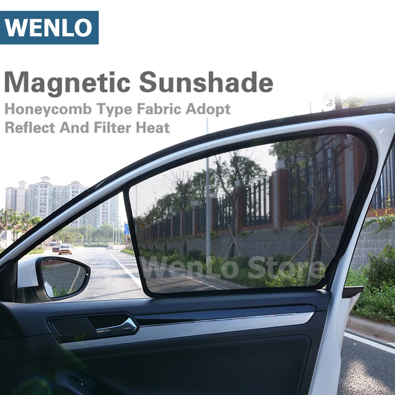 2 шт. магнитные автомобильные Передние боковые солнцезащитные шторы WENLO для Nissan