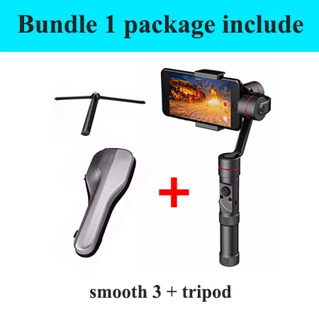 smooth 3 w tripod Zhiyun Smooth Q2 Smooth III 3 оси ручной карданный стабилизатор для iPhone Xs 8Plus 7 6 Plus для samsung S8 S7 S5/huawei и т. Д. Смартфонов - Цвет: smooth 3 w tripod