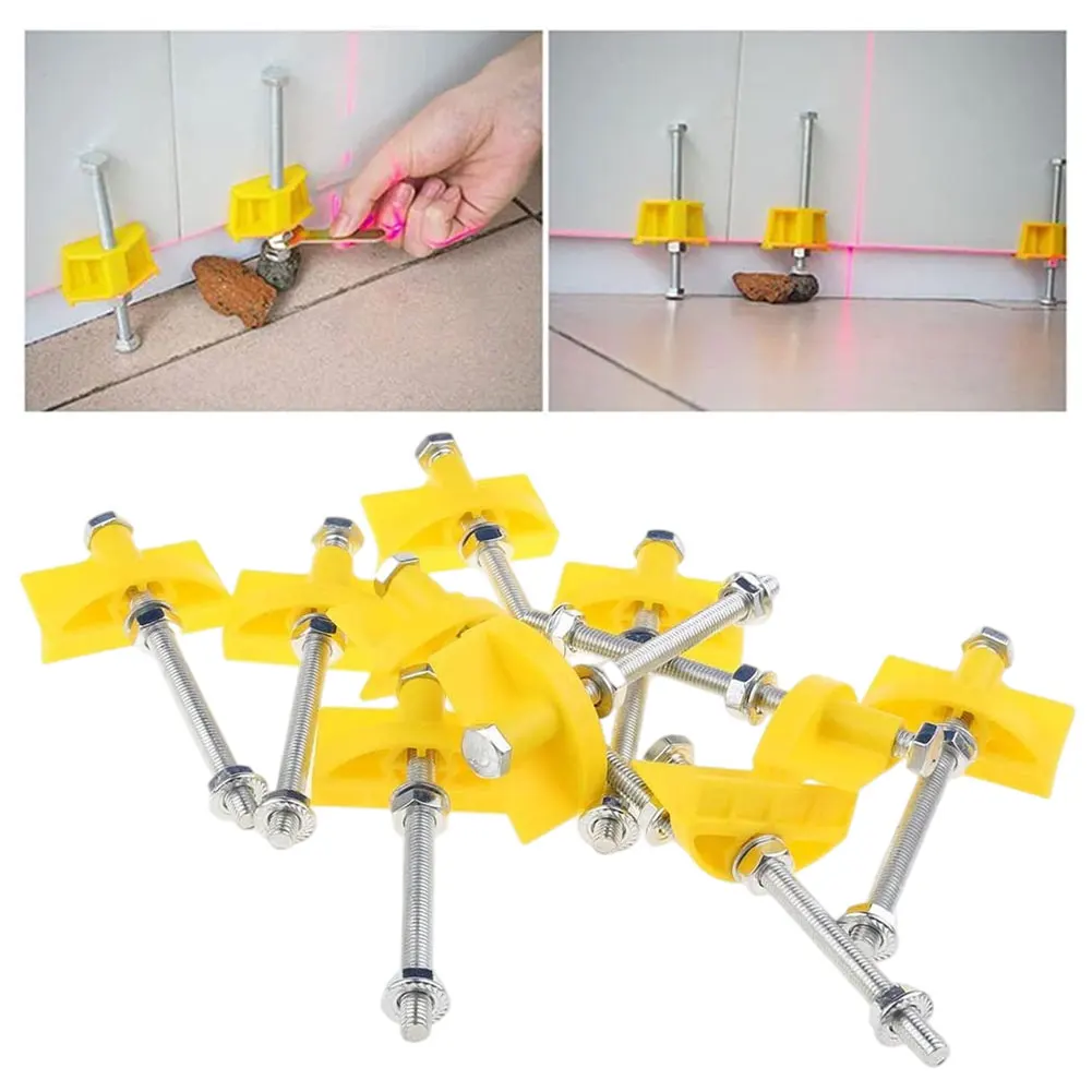 

10PCS Tile Height Regulator Tile Leveling Adjustment Locator Tile Fixed Lifting Positioner Adjust The Height Of Wall Tiles