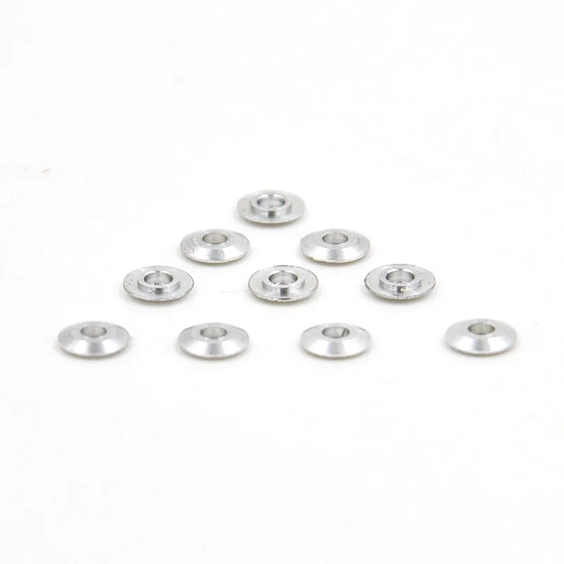 

10PCS Homemade Tamiya 520 Ball Bearing Guide Wheel Metal Small Gasket Silver for RC Car Model Four-Wheel Drive Accessories