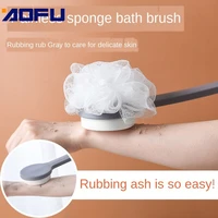 long handle exfoliating bath sponge back scrubber bathroom body brush exfoliation cleaning double sided bath brush with long