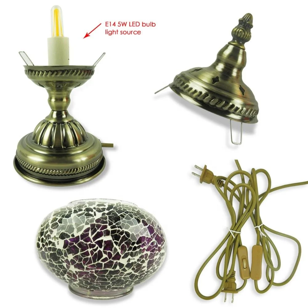 Sinovo турецкий стиль deocratic современная стеклянная мозаика абажур Светодиодная