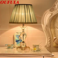 outela crystal table lamps desk lights luxury modern contemporary fabric for foyer living room office creative bed room hotel