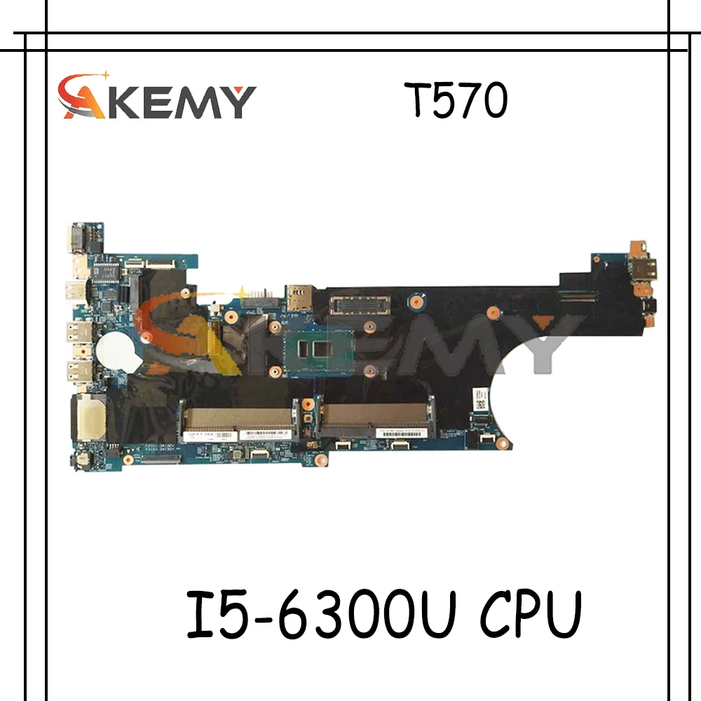 

Мех: 01ER445 для портативной материнской платы Lenovo ThinkPad T570 P51S 16820-1 448.0ab07. 0011 с Процессор SR2F0 I5-6300U DDR4 материнская плата