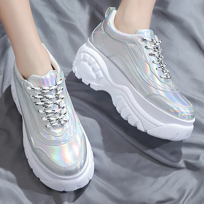 Women Vulcanize Shoes Fashion Sneakers Autumn New Causal PU Leather Platform Female | Обувь