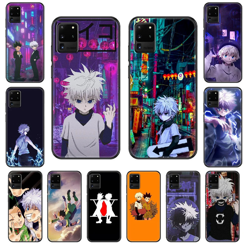 Anima HUNTER×HUNTER чехол для телефона Samsung Galaxy S 3 4 5 6 7 8 9 10 E Plus Lite Edge черный ТПУ