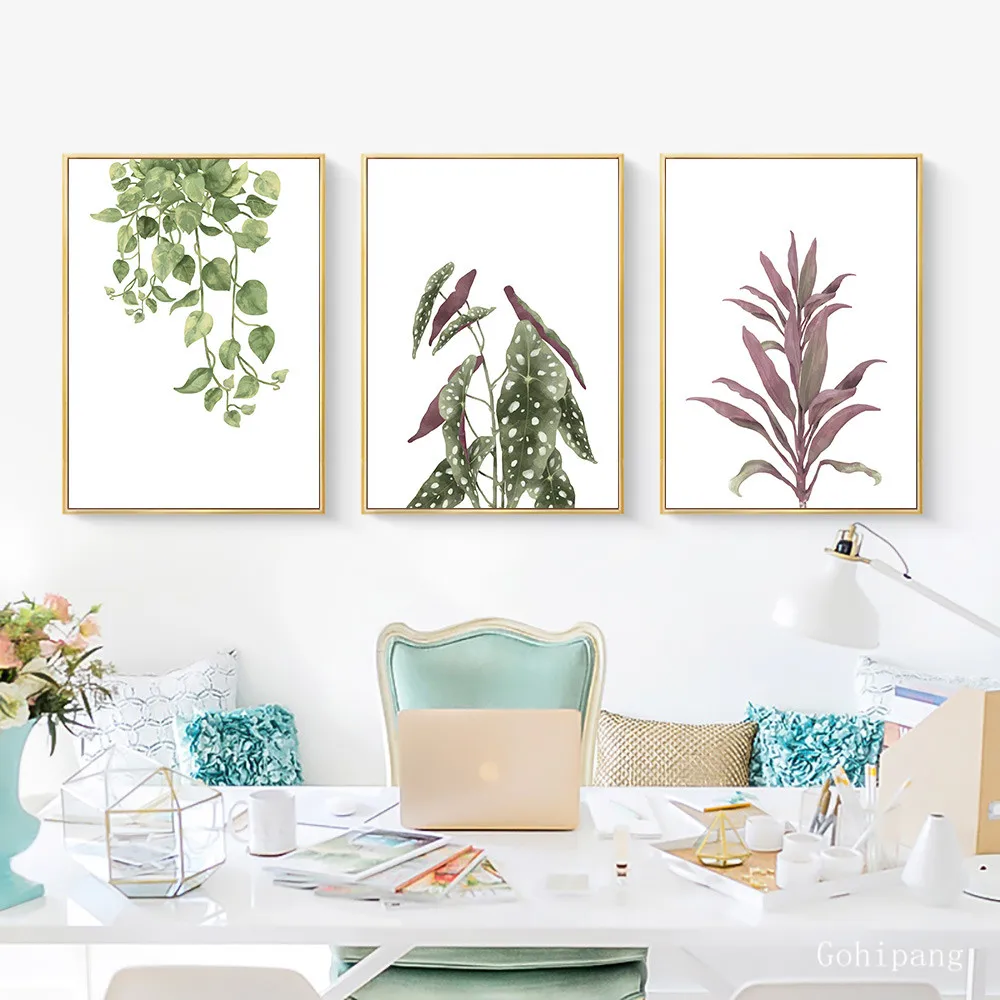 Постер с цветами пиона скандинавский постер натуральный зеленый лист настенная