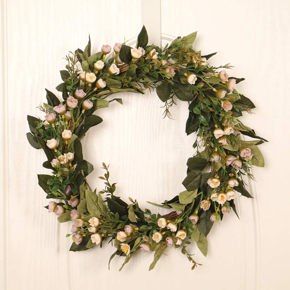 

Simulation Garland Lysimachia Ring Field Pendant Door Knocker Round Leaf Decoration Wreaths Door Hanging Accessories Party Decor