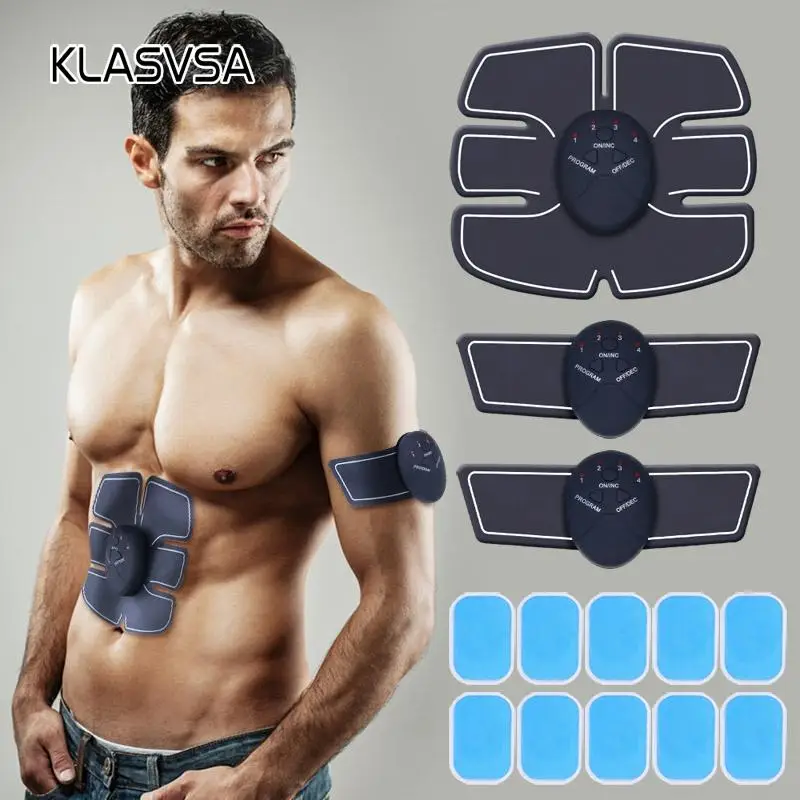 Электрический тренажер KLASVSA для ems стимулятор мышц живота Вибрационный массажер