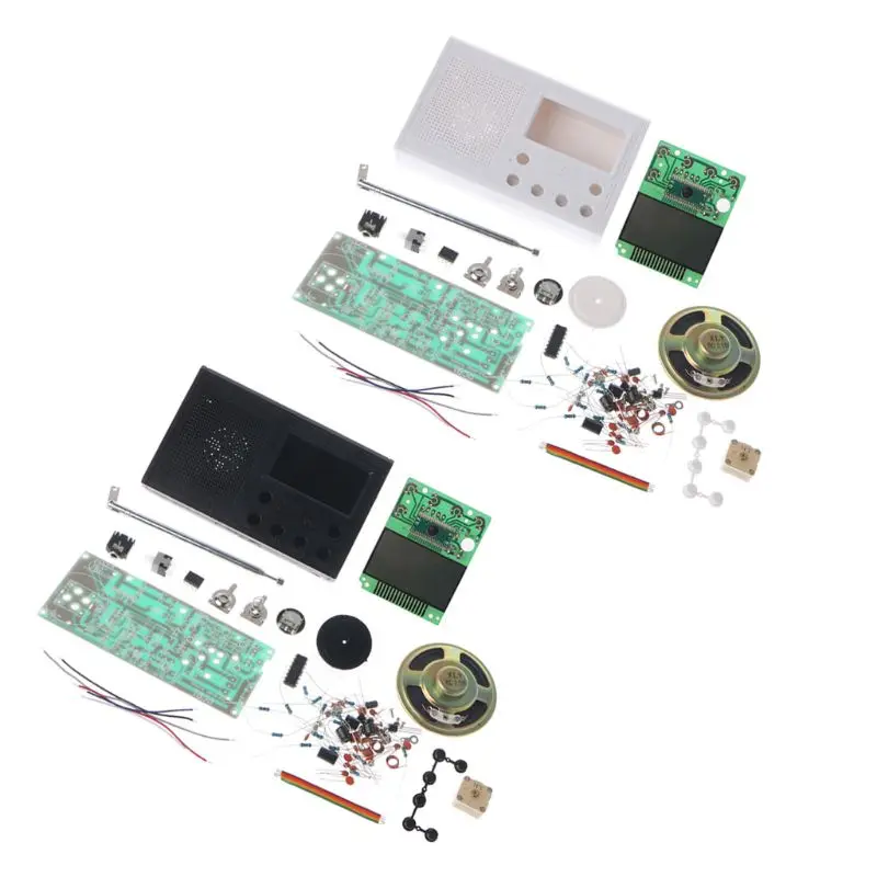 Набор сделай сам с ЖК дисплеем и FM радио электронный Обучающий набор частотный