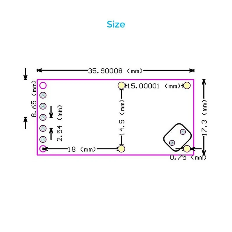 

5PCS RCWL-0516 Microwave Radar Sensor Smart Switch Module Human Body Induction Module 5-7M Detection Distance 4-28V 100mA