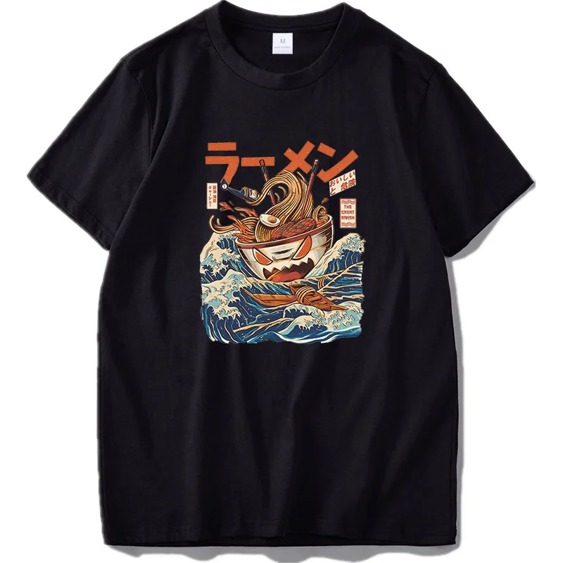 Футболка Rame Great Wave для мужчин и женщин модная тенниска с изображением вкусной