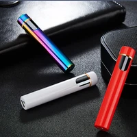 mini slender touch sensitive tungsten wire rechargeable lighter double sided cigarette lighter usb rechargeable lighter
