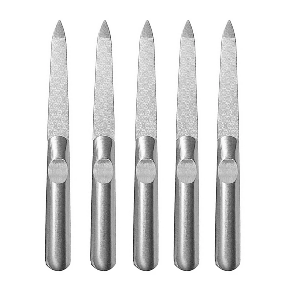 Профессиональный двухсторонний металлический пилочка для маникюра и педикюра