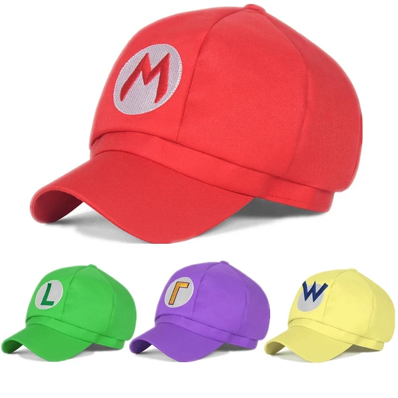 

Super Mario Game Cartoon Peripheral Hat Mario Luigi Brothers King Kong Mushroom Children's Hat Toy Gift Multicolor Options