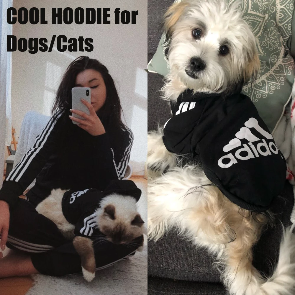 Одежда для собак толстовка одежда домашних животных кошек зимняя мопса