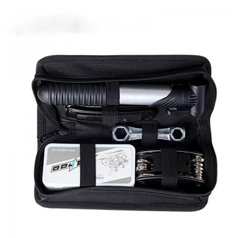 

Bicycle Tool Bag Multi-function Folding Tire Repair Kits Multifunctional Kit Set With Pouch Pump for Bike Bicycle