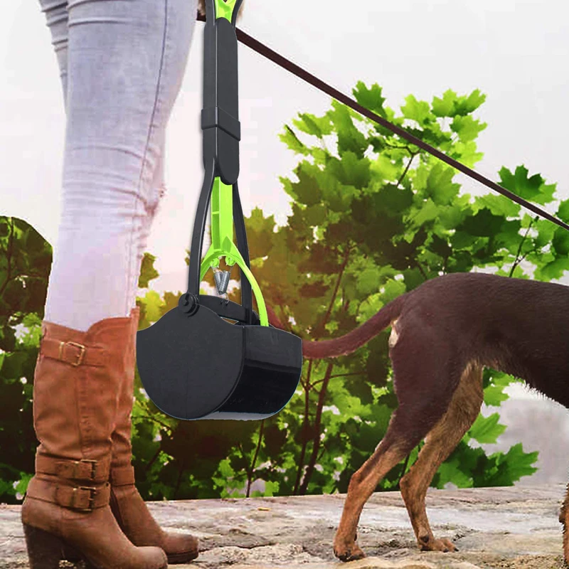 

Foldable Pet Pooper Scooper for Dogs Cats with Long Handle Travel Puppy Waste Picker Cleaning Tools
