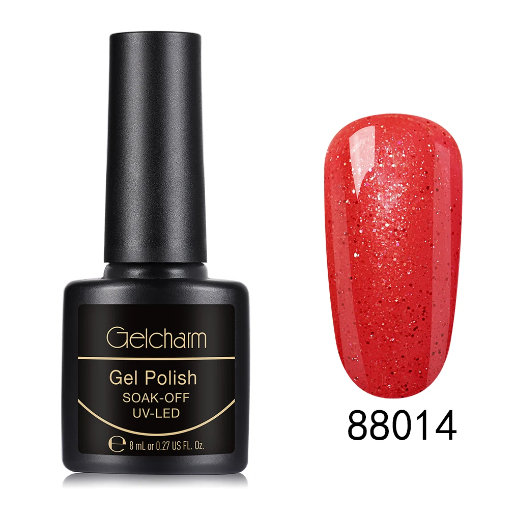 88014 Gelcharm 8 мл сменная серия Гель-лак для ногтей УФ светодиодный отмачиваемый лак для ногтей Блеск для ногтей салон маникюрный лак - Цвет: 88014